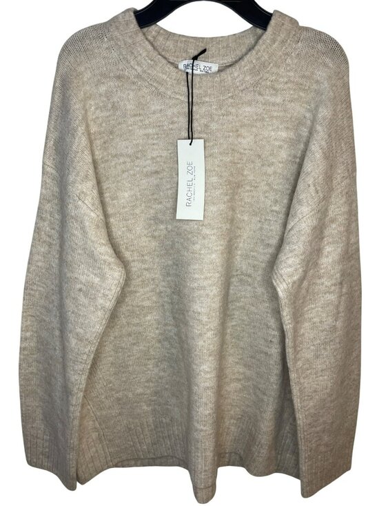 Rachel Zoe Sweaters - Rachel Zoe Tan Beige Long Sleeve Crew Neck Sweater Women's Size Medium NWT
